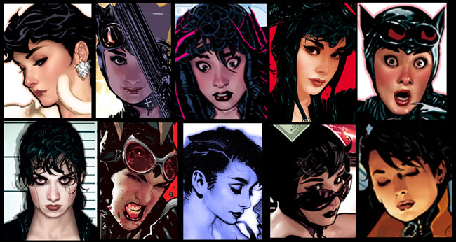 up drawing Catwoman covers